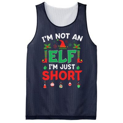 Im Not An Elf Just Short Funny Christmas Xmas Mesh Reversible Basketball Jersey Tank