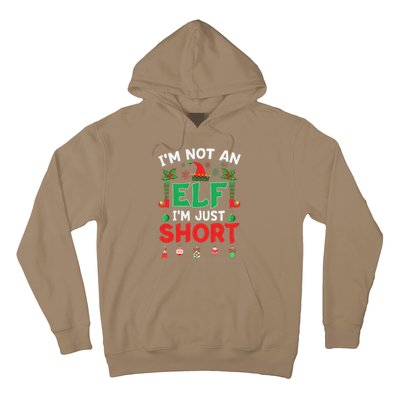 Im Not An Elf Just Short Funny Christmas Xmas Hoodie