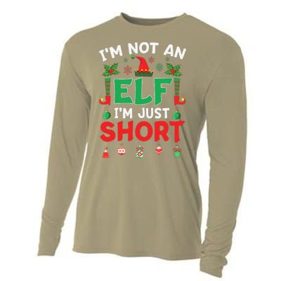 Im Not An Elf Just Short Funny Christmas Xmas Cooling Performance Long Sleeve Crew