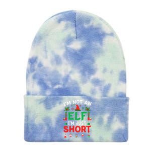 Im Not An Elf Just Short Funny Christmas Xmas Tie Dye 12in Knit Beanie