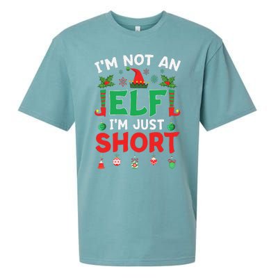 Im Not An Elf Just Short Funny Christmas Xmas Sueded Cloud Jersey T-Shirt