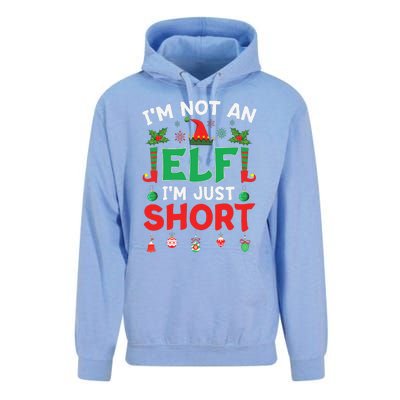 Im Not An Elf Just Short Funny Christmas Xmas Unisex Surf Hoodie