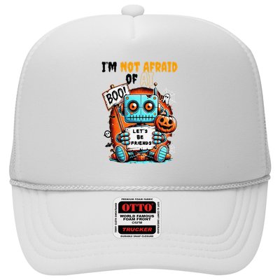 IM Not Afraid Of Ai Robot Halloween Tech Geek Spooky Trucker Hat