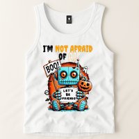 IM Not Afraid Of Ai Robot Halloween Tech Geek Spooky Tank Top