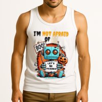 IM Not Afraid Of Ai Robot Halloween Tech Geek Spooky Tank Top