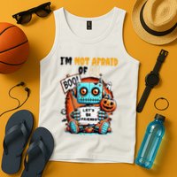 IM Not Afraid Of Ai Robot Halloween Tech Geek Spooky Tank Top