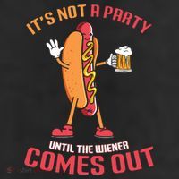 Its Not A Party Until The Wiener Comes Out Cool Comfort Performance Bucket Hat