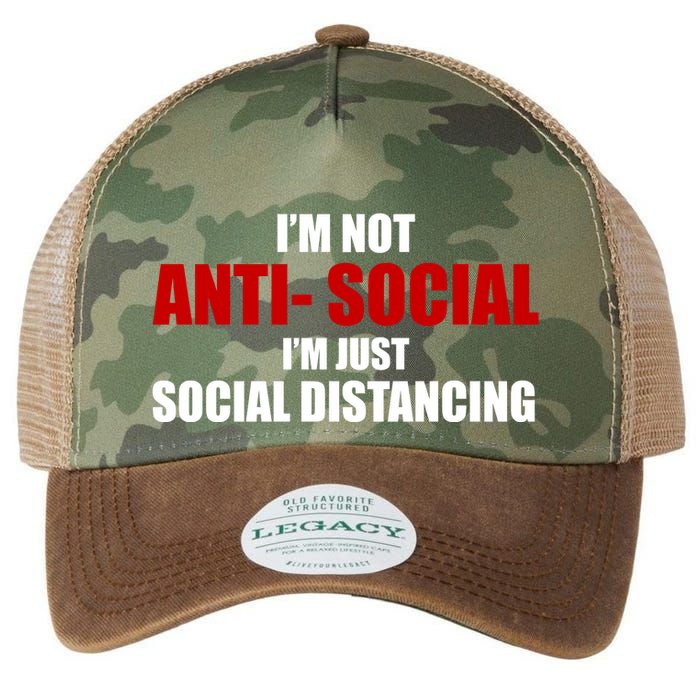 I'm Not Anti Social I'm Just Social Distancing Legacy Tie Dye Trucker Hat