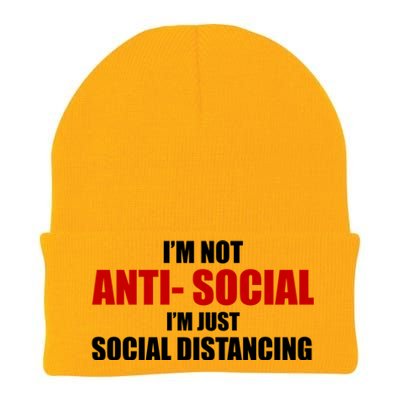 I'm Not Anti Social I'm Just Social Distancing Knit Cap Winter Beanie