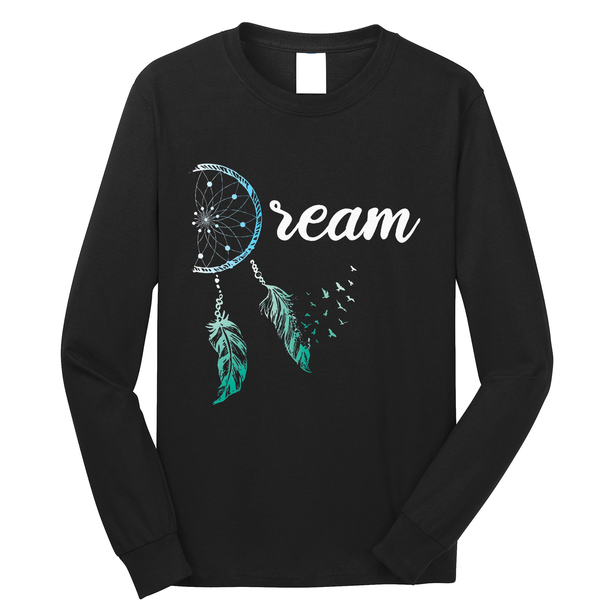Indian Native American Dreamcatcher Boho Chic Dream Catcher Long Sleeve Shirt