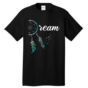 Indian Native American Dreamcatcher Boho Chic Dream Catcher Tall T-Shirt