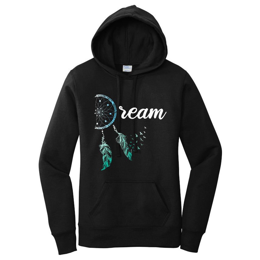 Indian Native American Dreamcatcher Boho Chic Dream Catcher Women's Pullover Hoodie