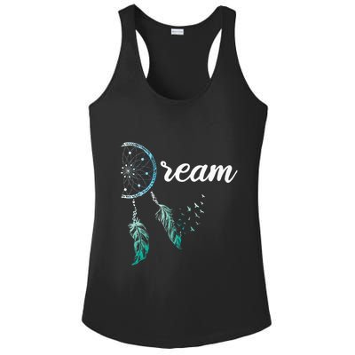 Indian Native American Dreamcatcher Boho Chic Dream Catcher Ladies PosiCharge Competitor Racerback Tank
