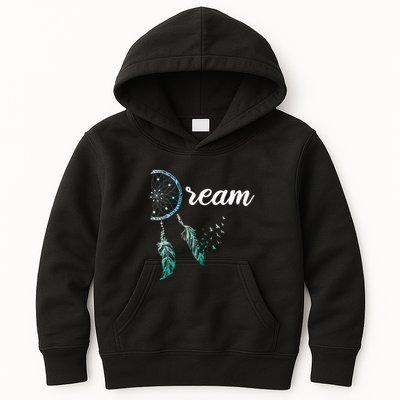 Indian Native American Dreamcatcher Boho Chic Dream Catcher Kids Hoodie