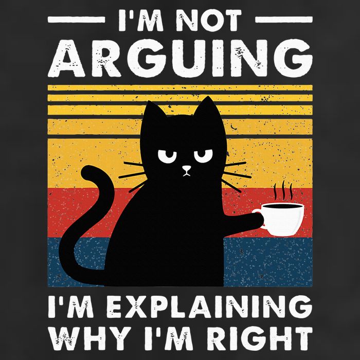 IM Not Arguing IM Just Explaining Why IM Right Funny Cat Trucker Hat