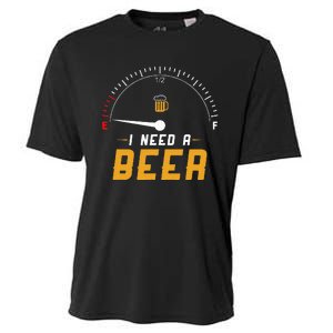 I Need A Beer Beermeter Funny Drinking Brewing Cooling Performance Crew T-Shirt