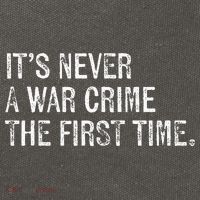 ItS Never A War Crime The First Time Funny Saying Cotton Canvas Backpack