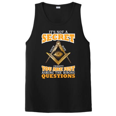 Its Not A Secret Freemason Masonic Master Masons Freemasonry PosiCharge Competitor Tank