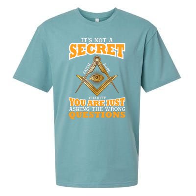 Its Not A Secret Freemason Masonic Master Masons Freemasonry Sueded Cloud Jersey T-Shirt