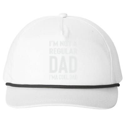 I'm Not A Regular Dad I'm A Cool Dad Father Snapback Five-Panel Rope Hat