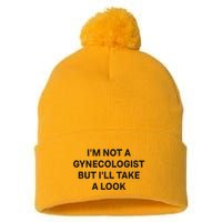 IM Not A Gynecologist But ILl Take A Look Funny Saying Pom Pom 12in Knit Beanie