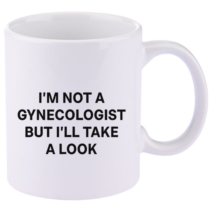 IM Not A Gynecologist But ILl Take A Look Funny Saying 11oz C Handle Ceramic Mug