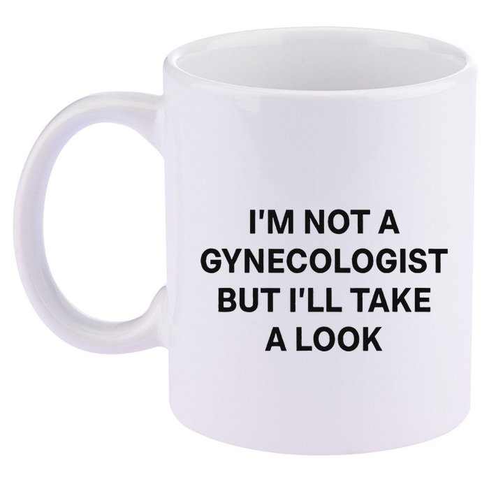 IM Not A Gynecologist But ILl Take A Look Funny Saying 11oz C Handle Ceramic Mug