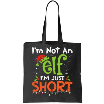 Im Not An Elf Just Short Funny Christmas Xmas Tote Bag