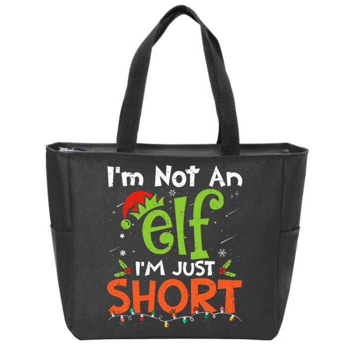 Im Not An Elf Just Short Funny Christmas Xmas Zip Tote Bag