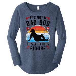 Its Not A Dad Bod Its A Father Figure Fathers Day Gift Women's Perfect Tri Tunic Long Sleeve Shirt