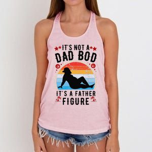 Its Not A Dad Bod Its A Father Figure Fathers Day Gift Women's Knotted Racerback Tank