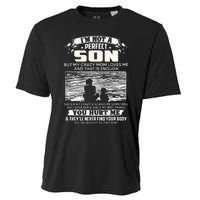 I'm Not A Perfect Son But My Crazy Mom Loves Me On Back Cooling Performance Crew T-Shirt