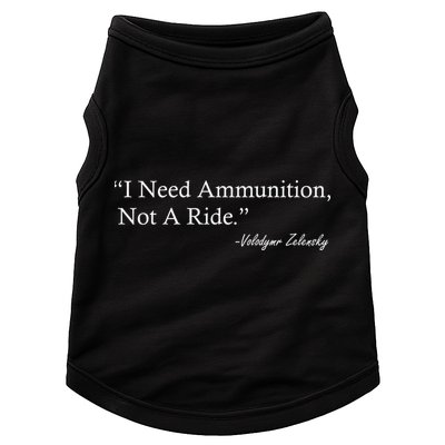 I Need Ammunition Not A Ride Ukraine President Voloydmyr Zelensky Doggie Tank