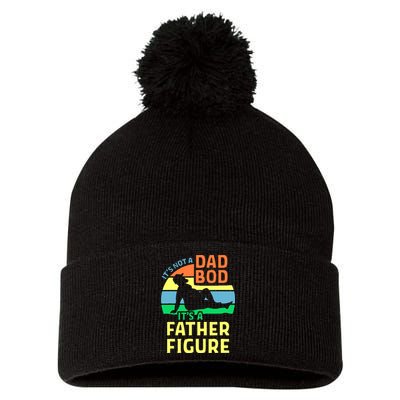 It's Not A Dad Bod It's A Father Figure Funny Pom Pom 12in Knit Beanie