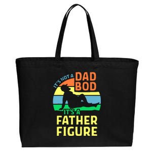 It's Not A Dad Bod It's A Father Figure Funny Cotton Canvas Jumbo Tote