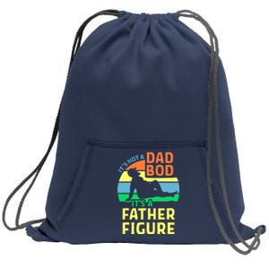 It's Not A Dad Bod It's A Father Figure Funny Sweatshirt Cinch Pack Bag