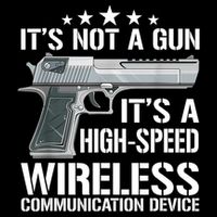 Its Not A Gun High Speed Wireless Communication Device Funny Flat Bill Trucker Hat