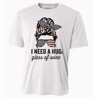 I Need A Huge Glass Of Wine Usa Cooling Performance Crew T-Shirt