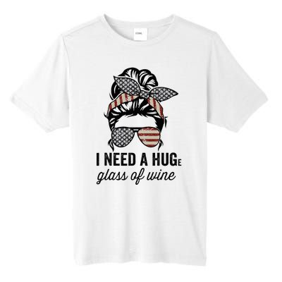 I Need A Huge Glass Of Wine Usa Tall Fusion ChromaSoft Performance T-Shirt