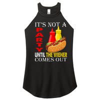 Its Not A Party Until The Wiener Comes Out Women’s Perfect Tri Rocker Tank