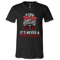 It's Never A Mannequin True Crime Lover Podcast V-Neck T-Shirt