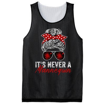 It's Never A Mannequin True Crime Lover Podcast Mesh Reversible Basketball Jersey Tank