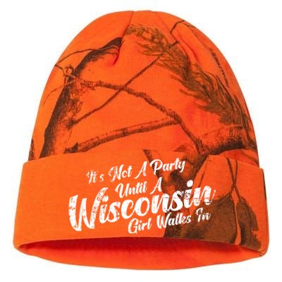 Its Not A Party Until A Wisconsin Walks In Meaningful Gift Kati Licensed 12" Camo Beanie