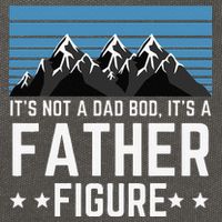 Its Not A Dad Bod Its A Father Figure Fathers Day Gift Cotton Canvas Backpack
