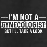 I'm Not A Gynecologist But I'll Take A Look Crop Fleece Hoodie