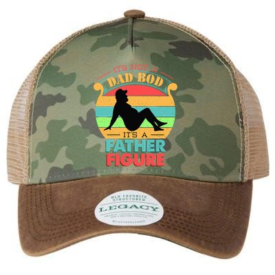 Its Not A Dad Bod Its A Father Figure Funny Fathers Day Legacy Tie Dye Trucker Hat