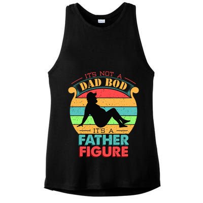 Its Not A Dad Bod Its A Father Figure Funny Fathers Day Ladies PosiCharge Tri-Blend Wicking Tank
