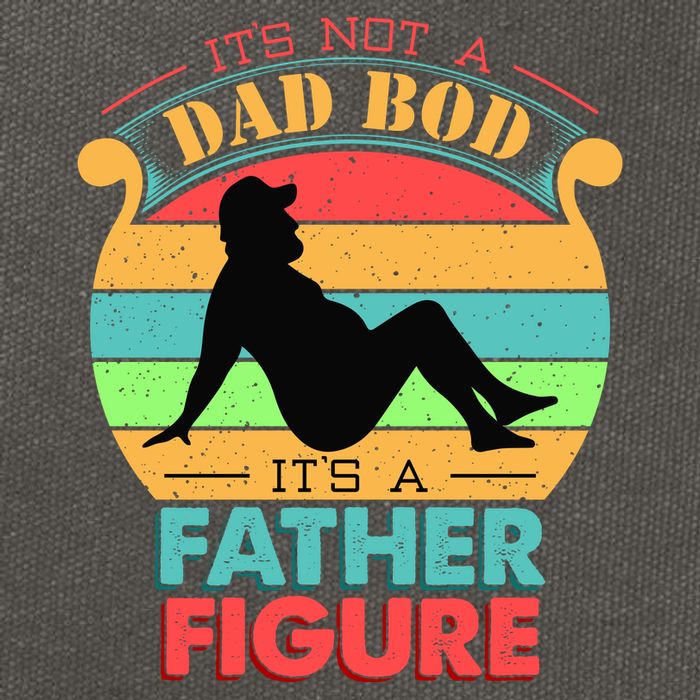 Its Not A Dad Bod Its A Father Figure Funny Fathers Day Cotton Canvas Backpack