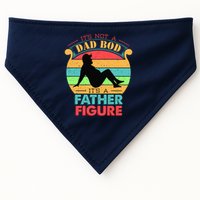 Its Not A Dad Bod Its A Father Figure Funny Fathers Day USA-Made Doggie Bandana
