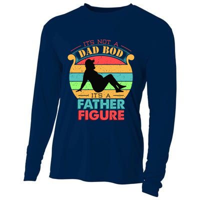 Its Not A Dad Bod Its A Father Figure Funny Fathers Day Cooling Performance Long Sleeve Crew